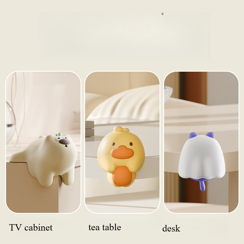 Anti-Collision Safety Corner Guards for Tables & Beds - Durable Plastic Right-Angle Protection with Cute Cartoon Design, Non-Toxic, Scratch-Resistant, Easy Install Furniture Protectors