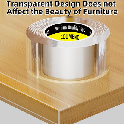 Clear Edge Protector, Safe Corner Protector, Anti- Sharp Edge Protector, for Furniture, Drawers, Tables, Cabinets 1. 18inX6. 56FT