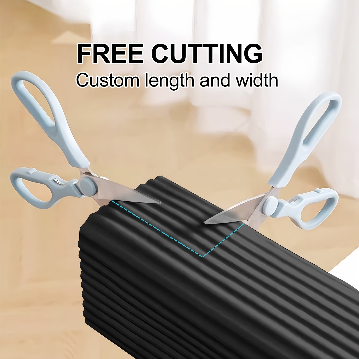 Nitrile Foam Safety Corner Protection Strip - 78.74\u002F196.85 Inch, Black, Phthalate-Free, Anti-Collision, for Home Improvement