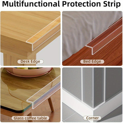 Clear Edge Protector, Safe Corner Protector, Anti- Sharp Edge Protector, for Furniture, Drawers, Tables, Cabinets 1. 18inX6. 56FT